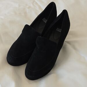 Eileen Fisher Women's Black Suede Heels